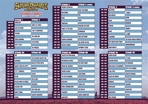 Soundwave festival: Timetables updated! .